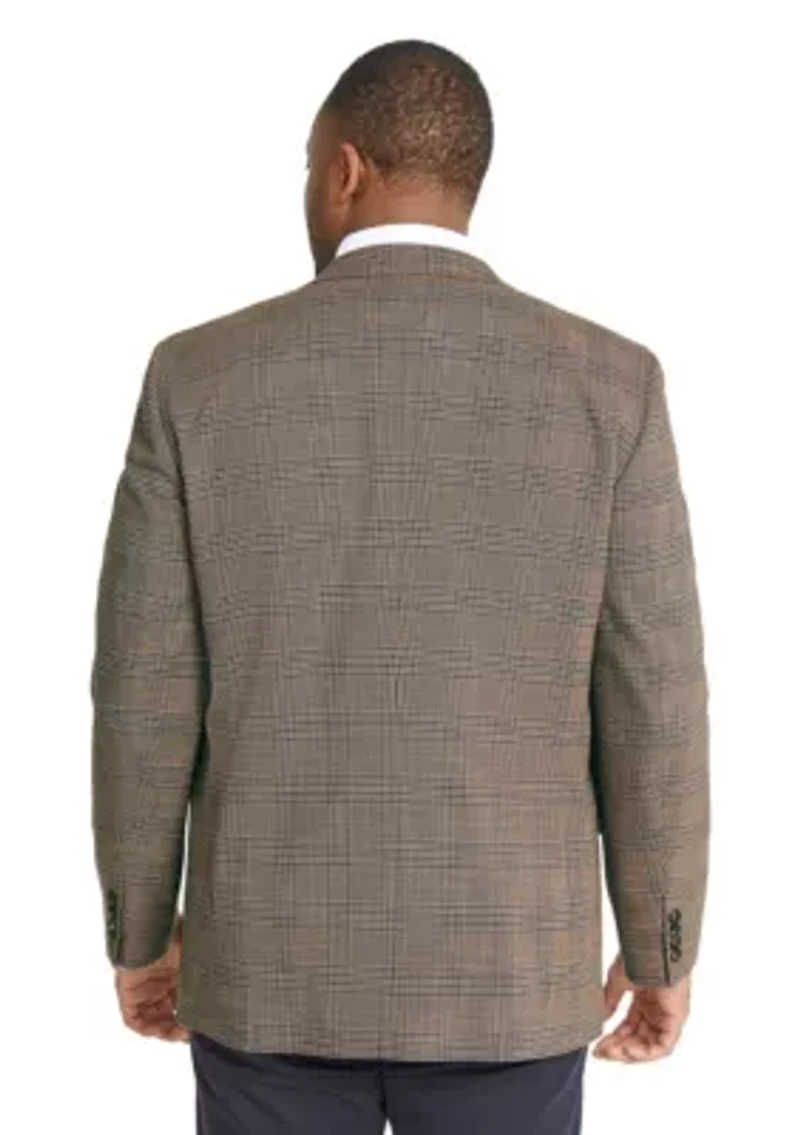 Big & Tall Aspen Check Stretch Blazer
