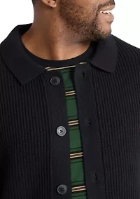 Big & Tall Sampson Chunky Rib Cardigan