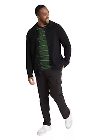 Big & Tall Sampson Chunky Rib Cardigan