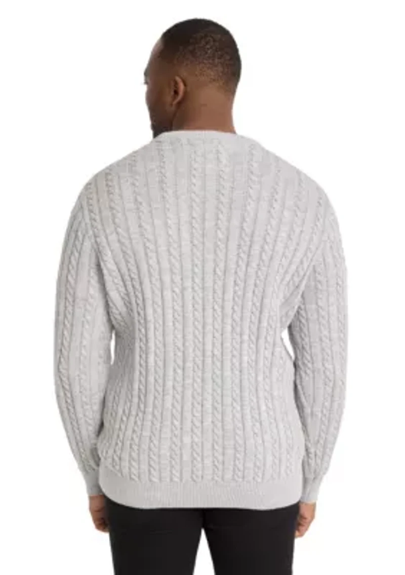 Big & Tall Rudy Cable Sweater