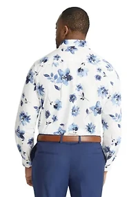 Big & Tall Camden Floral Print Stretch Shirt