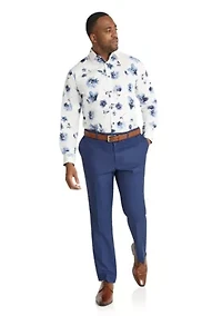 Big & Tall Camden Floral Print Stretch Shirt