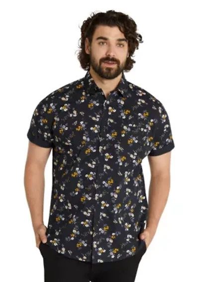 Big & Tall Leon Floral Print Shirt