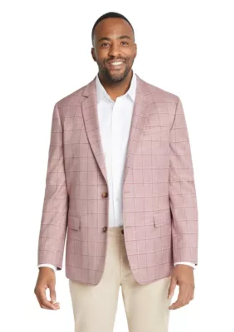 Big & Tall Johnny Bigg Mens Holland Check Stretch Blazer
