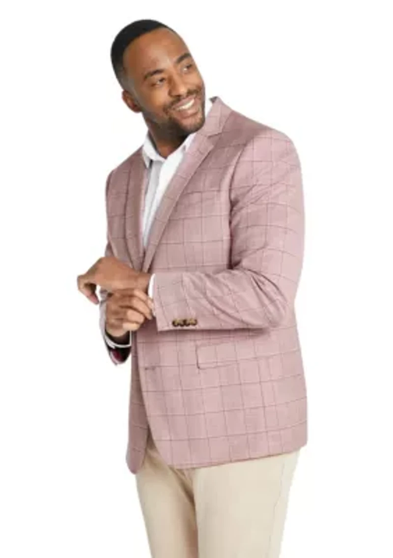 Big & Tall Johnny Bigg Mens Holland Check Stretch Blazer