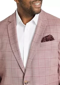 Big & Tall Johnny Bigg Mens Holland Check Stretch Blazer