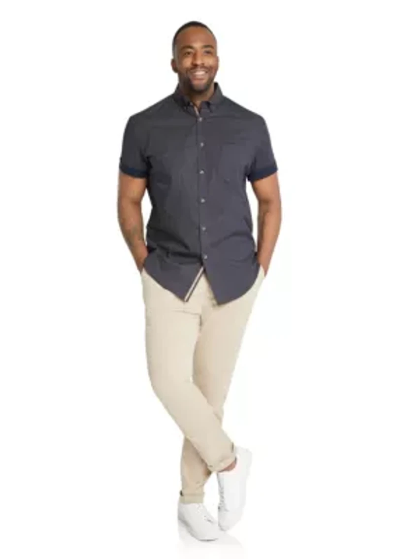 Big & Tall Johnny Bigg Mens Earle Micro Print Shirt