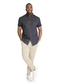 Big & Tall Johnny Bigg Mens Earle Micro Print Shirt