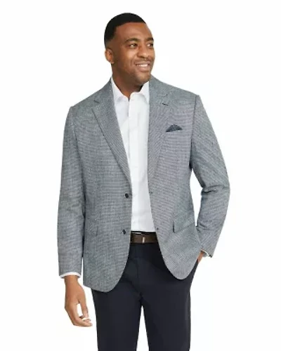 Big & Tall Giles Check Stretch Blazer