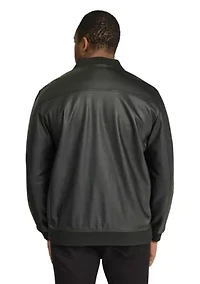 Big & Tall Curtis Faux Leather Bomber