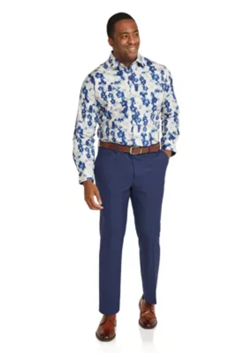 Big & Tall Bates Slim Dress Pant
