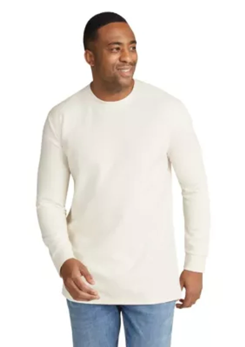 Big & Tall Regal Waffle Long Sleeve Top