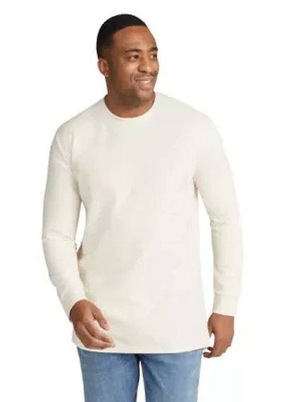 Big & Tall Regal Waffle Long Sleeve Top