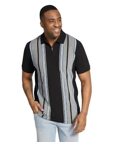 Big & Tall Johnny Bigg Lester Vertical Stripe Polo