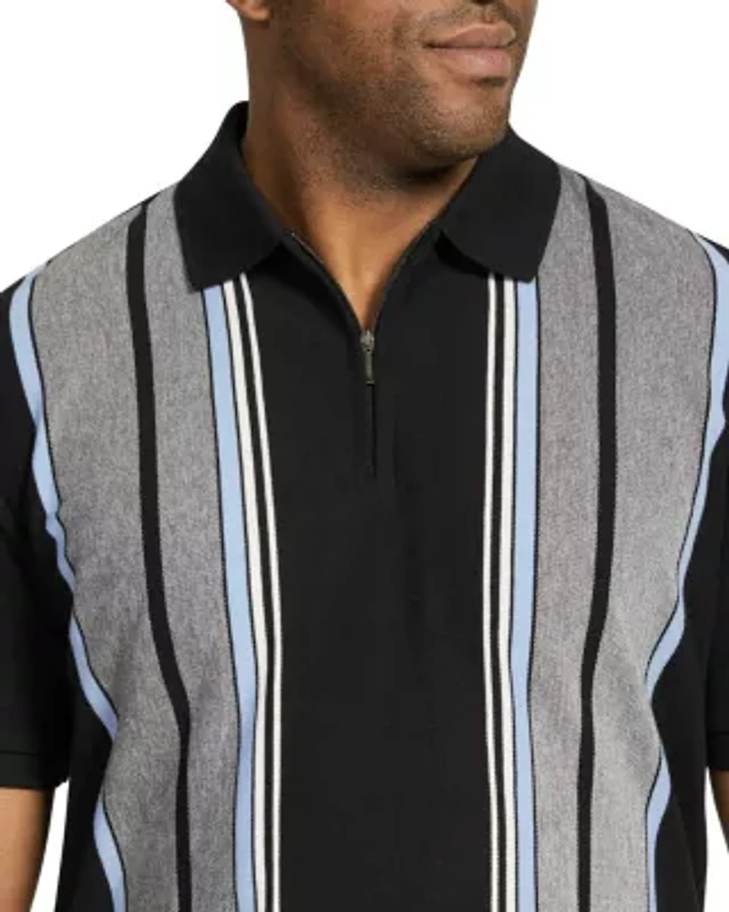 Big & Tall Johnny Bigg Lester Vertical Stripe Polo