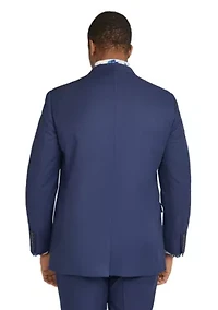 Big & Tall Bates Mini Check Suit Jacket