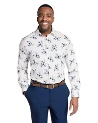 Big & Tall Verdon Floral Stretch Shirt