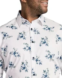 Big & Tall Verdon Floral Stretch Shirt