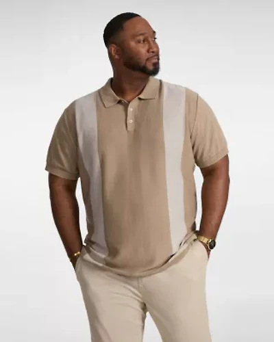 Big & Tall Jeremy Stripe Knit Polo