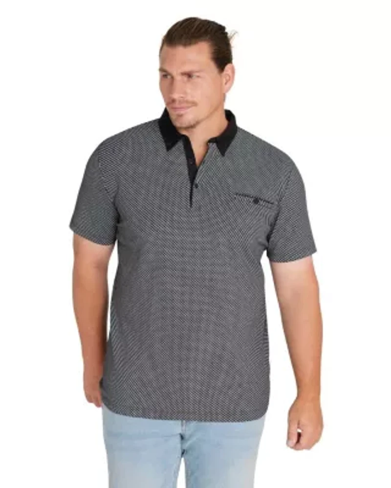 Big & Tall Leo Print Polo