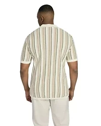Big & Tall Brighton Stripe Knit Polo