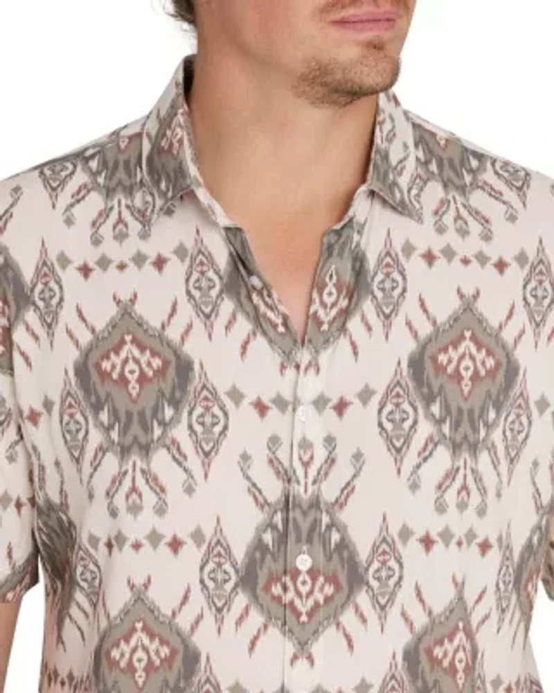 Big & Tall Johnny Bigg Atlas Ikat Print Shirt