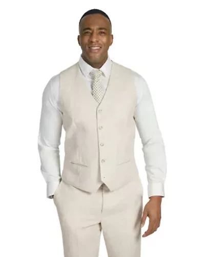 Big & Tall Jude Linen Waistcoat
