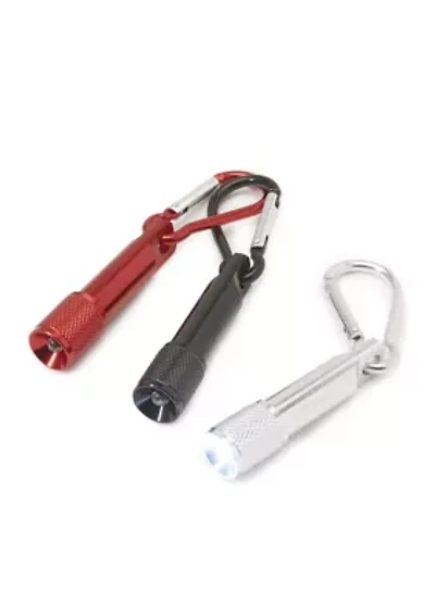 Carabiner Clip Flashlights - 3 Pack