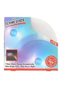 LED Flying Discs - 2 Pack