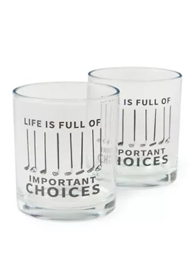 2-Pack Golf Club Glasses