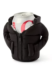 Black Puffy Jacket Koozie