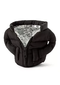 Black Puffy Jacket Koozie