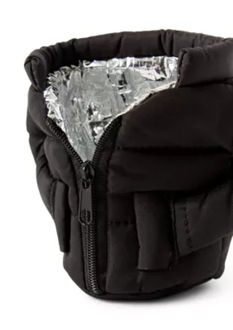 Black Puffy Jacket Koozie