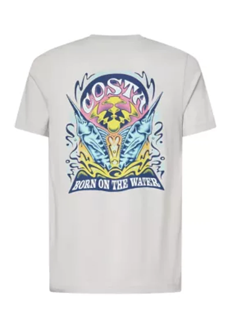 Men's Psych Rock Marlins Graphic T-Shirt