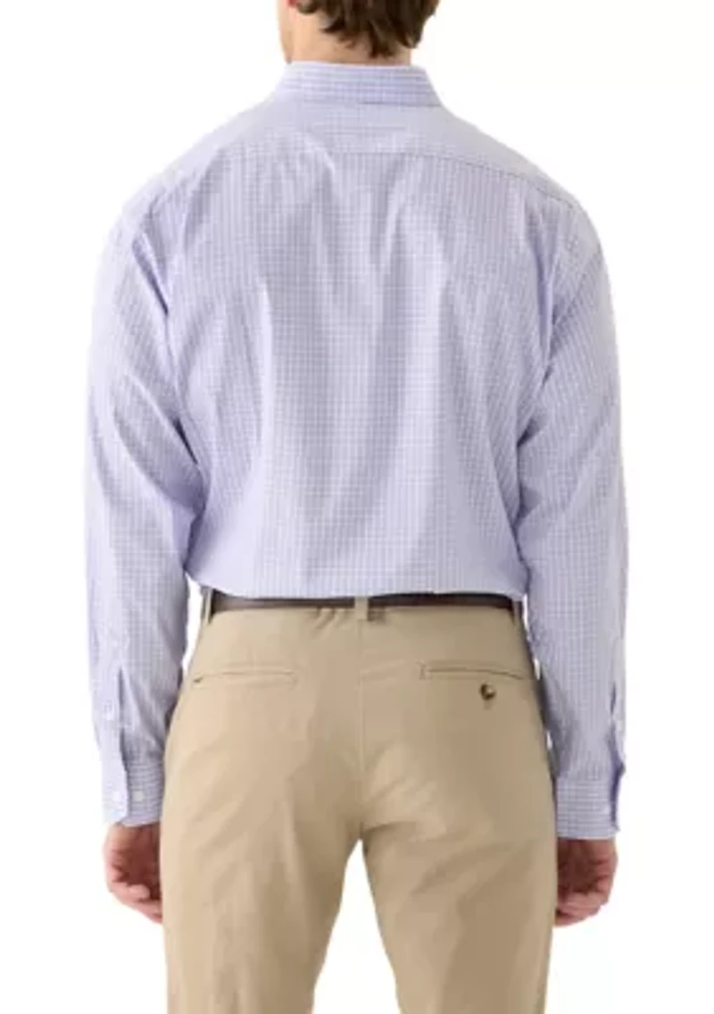 Check Printed Woven Button Down Shirt