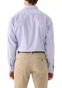 Check Printed Woven Button Down Shirt