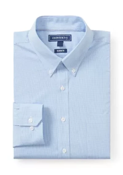 Big & Tall Gingham Button Down Shirt