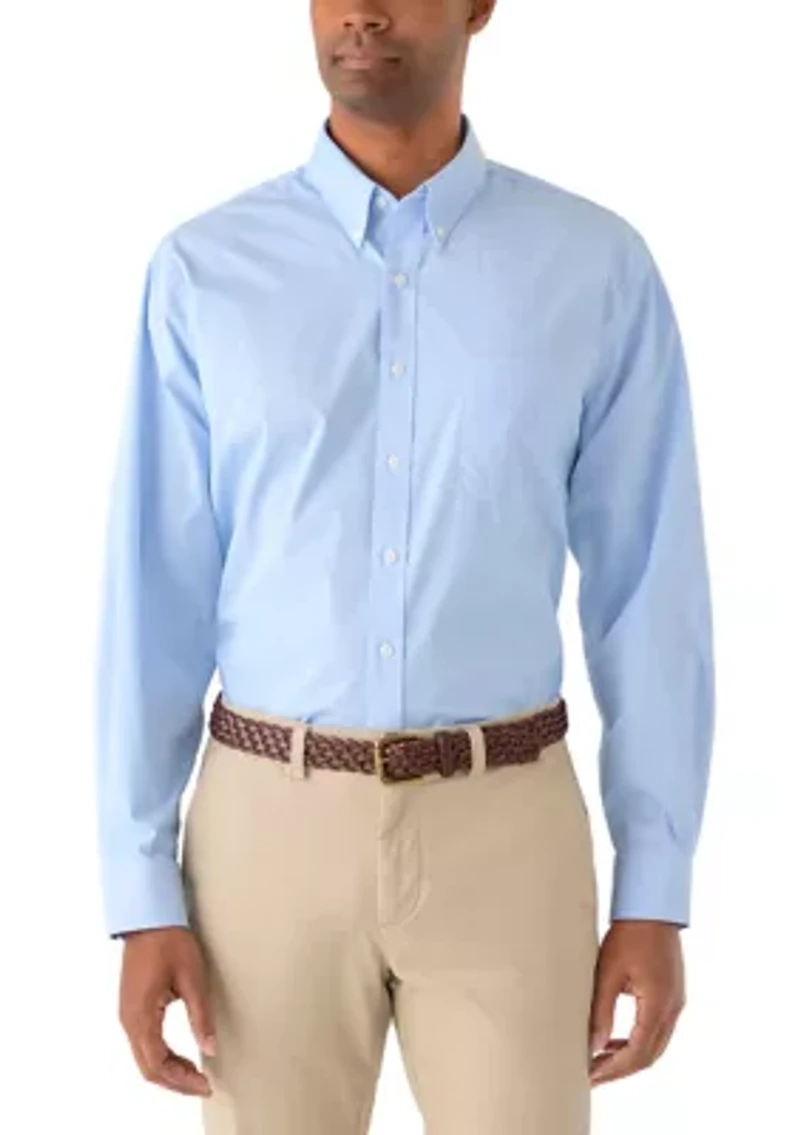 Big & Tall Gingham Button Down Shirt