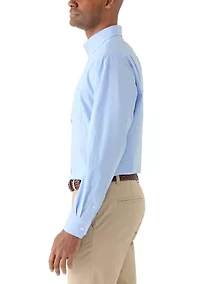 Big & Tall Gingham Button Down Shirt