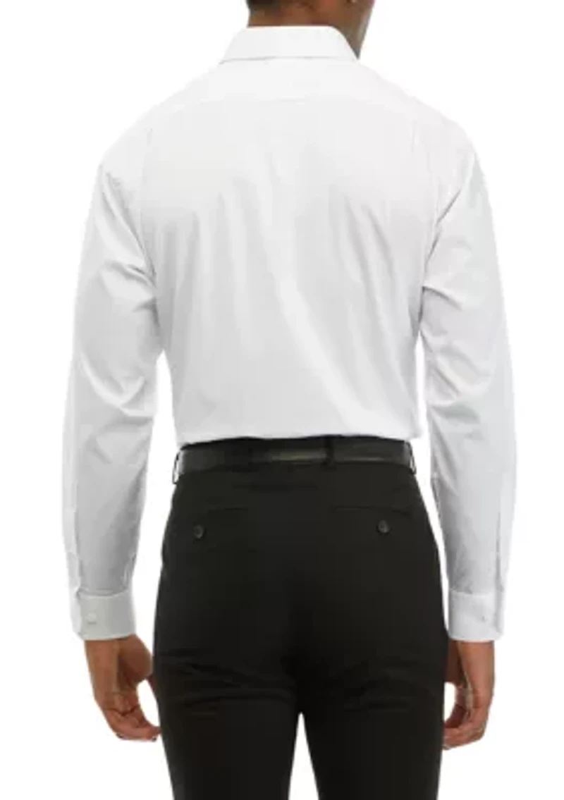 Spread Collar Twill Dress Shirt