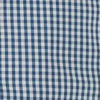 Gingham Printed Spread Collar Shirt