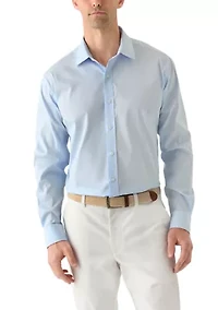 Spread Collar Button Down Shirt