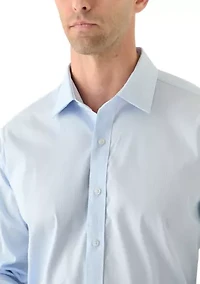 Spread Collar Button Down Shirt