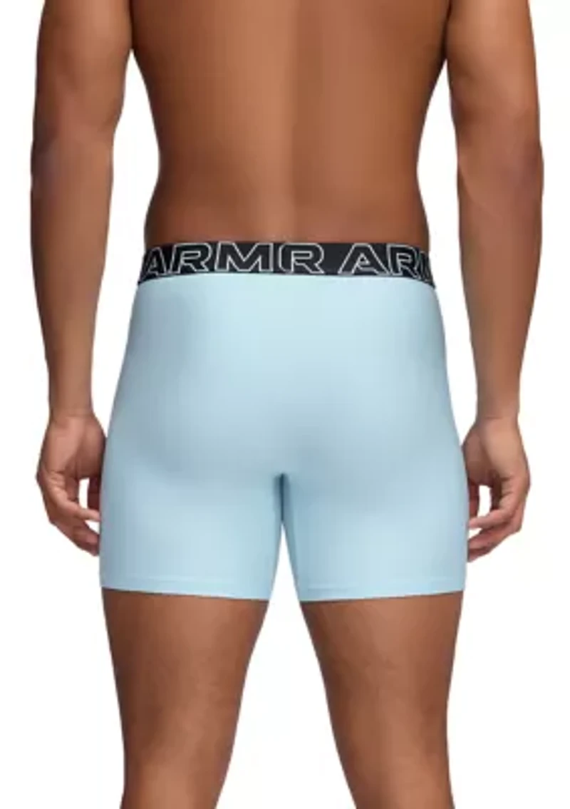 Men's Performance Tech 6" Boxer Briefs - 3 Pack
