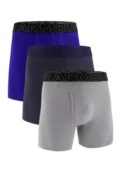Performance Cotton 6'' Boxer Briefs - 3 Pack