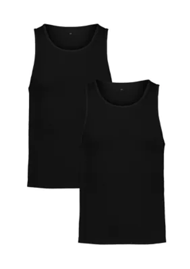 Performance Cotton Tank Tops - 2 Pack