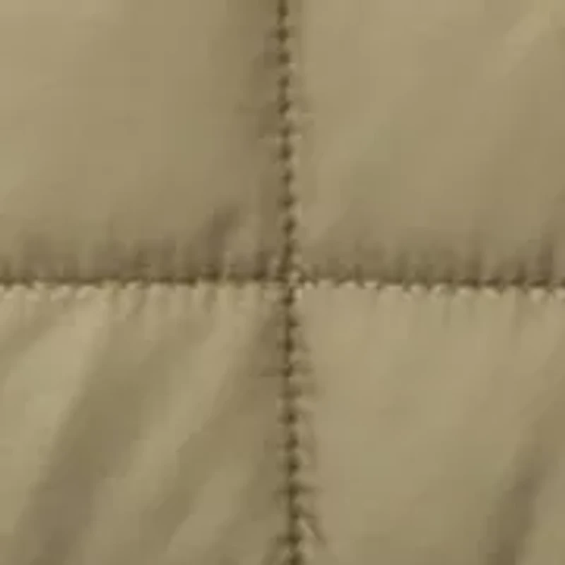 Men's Quilted Snap Front Shirt Jacket