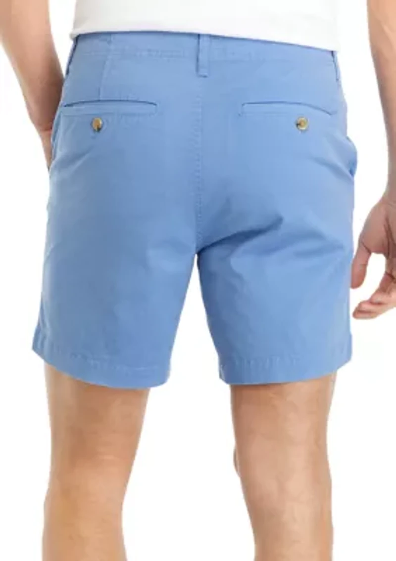 7" Flat Front Shorts