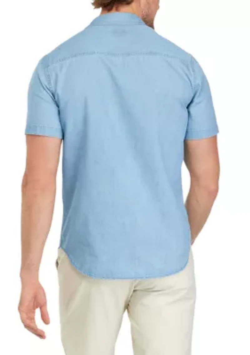 Short Sleeve 2 Pocket Chambray Shirt