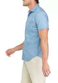 Short Sleeve 2 Pocket Chambray Shirt